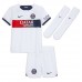 Billige Paris Saint-Germain Lucas Hernandez #21 Børnetøj Udebanetrøje til baby 2023-24 Kortærmet (+ korte bukser)